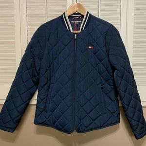 NWOT TOMMY HILFIGER!!! Never been used…Navy Blue Puffer Jacket (Unisex)
